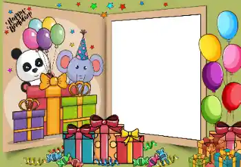 Η επιγραφή στην κορνίζα: Happy Birthday!