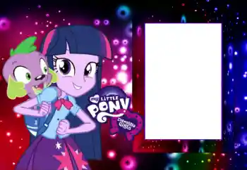 Η επιγραφή στην κορνίζα: My little pony