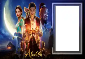 Η επιγραφή στην κορνίζα: Aladdin