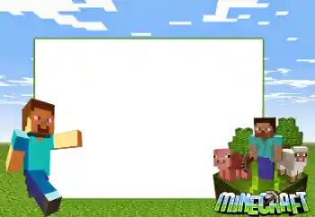 Η επιγραφή στην κορνίζα: Minecraft