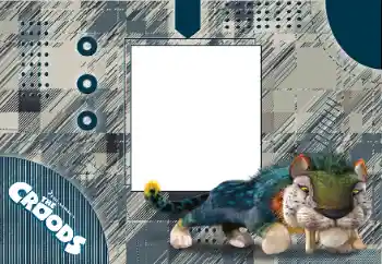 Η επιγραφή στην κορνίζα: Croods