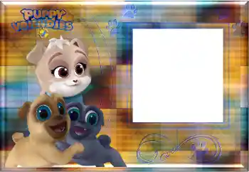 Η επιγραφή στην κορνίζα: Puppy Vriendjes