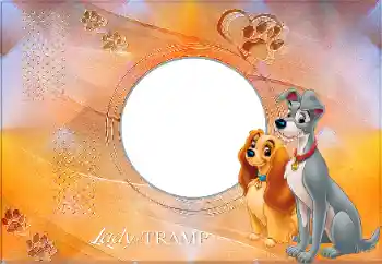Η επιγραφή στην κορνίζα: Lady and the Tramp