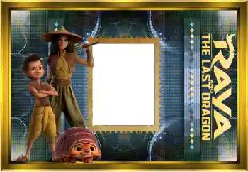 Η επιγραφή στην κορνίζα: Raya and the last dragon