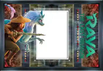 Η επιγραφή στην κορνίζα: Raya and the last dragon