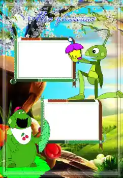 Η επιγραφή στην κορνίζα: My hobbies