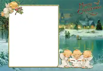 Η επιγραφή στην κορνίζα: Καλά Χριστούγεννα