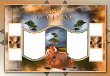 Η επιγραφή στην κορνίζα: Lion King