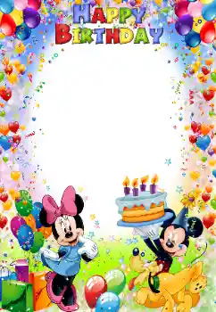 Η επιγραφή στην κορνίζα: Happy Birthday!