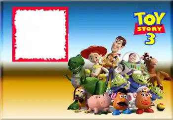 Η επιγραφή στην κορνίζα: Toy Story
