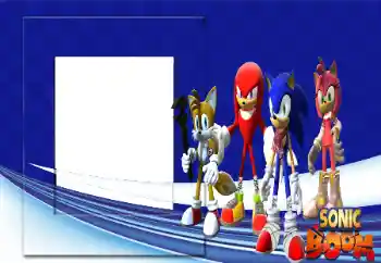 Η επιγραφή στην κορνίζα: Sonic Boom