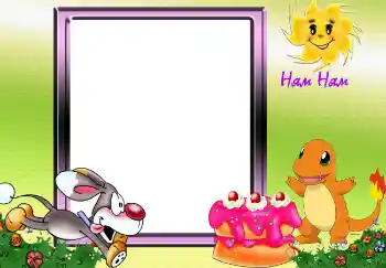 Η επιγραφή στην κορνίζα: Ням Ням. Η επιγραφή στην κορνίζα: Ням Ням.