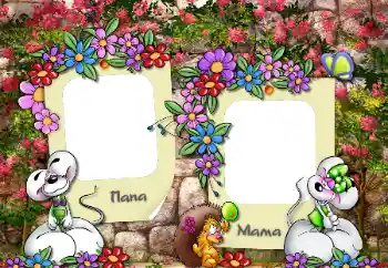 Η επιγραφή στην κορνίζα: Μπαμπάς. Μαμά.