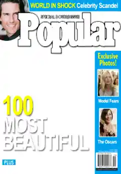 Εφέ φωτογραφιών στην κατηγορία Περιοδικά № 4694. Η επιγραφή στην κορνίζα: Popular