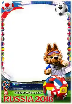 Η επιγραφή στην κορνίζα: FIFA WORLD CUP 2018 Η επιγραφή στην κορνίζα: FIFA WORLD CUP 2018