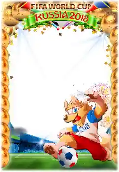 Η επιγραφή στην κορνίζα: FIFA  WORLD CUP 2018