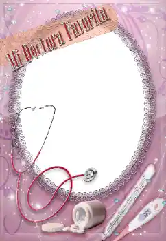 Η επιγραφή στην κορνίζα: Mi doctora favorita