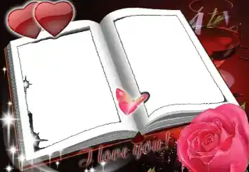 Η επιγραφή στην κορνίζα: I love you Η επιγραφή στην κορνίζα: I love you