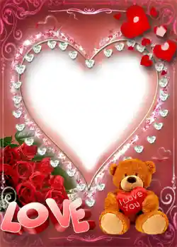 Η επιγραφή στην κορνίζα: I love you!