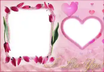 Η επιγραφή στην κορνίζα: I love you! Η επιγραφή στην κορνίζα: I love you!