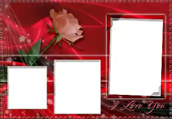 Η επιγραφή στην κορνίζα: I love you