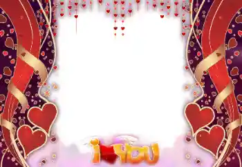 Η επιγραφή στην κορνίζα: I love you