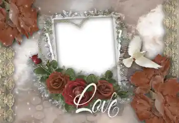 Η επιγραφή στην κορνίζα: Love