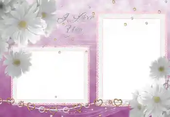 Η επιγραφή στην κορνίζα: I love you Η επιγραφή στην κορνίζα: I love you