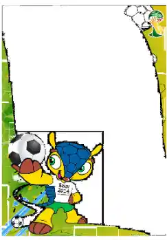 Η επιγραφή στην κορνίζα: Brasil 2014 Η επιγραφή στην κορνίζα: Brasil 2014