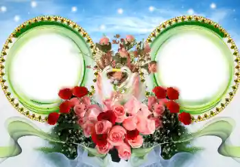 Η επιγραφή στην κορνίζα: Happy anniversary!