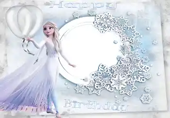 Η επιγραφή στην κορνίζα: Χαρούμενα γενέθλια! Η επιγραφή στην κορνίζα: Χαρούμενα γενέθλια!