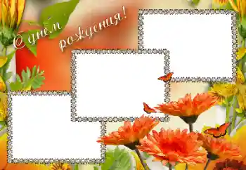 Η επιγραφή στην κορνίζα: Χαρούμενα γενέθλια! Η επιγραφή στην κορνίζα: Χαρούμενα γενέθλια!