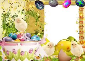 Η επιγραφή στην κορνίζα: Καλό Πάσχα! Η επιγραφή στην κορνίζα: Καλό Πάσχα!