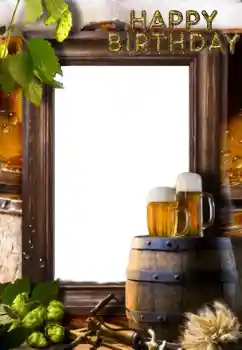 Η επιγραφή στην κορνίζα: Happy Birthday!