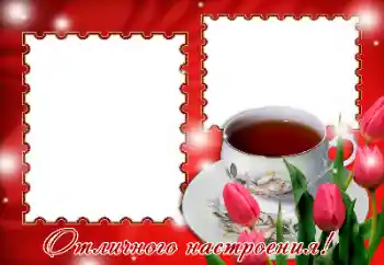 Η επιγραφή στην κορνίζα: Excellent mood!