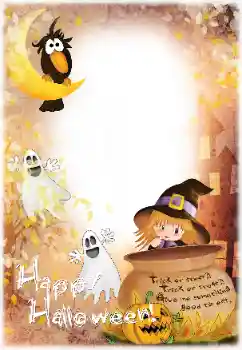 Η επιγραφή στην κορνίζα: Happy Halloween