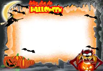 Η επιγραφή στην κορνίζα: Happy Halloween