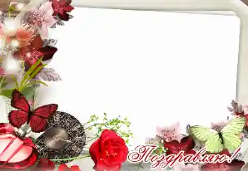 Η επιγραφή στην κορνίζα: Συγχαρητήρια!