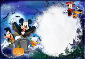 Η επιγραφή στην κορνίζα: Happy Halloween