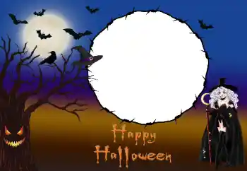 Η επιγραφή στην κορνίζα: Happy Halloween