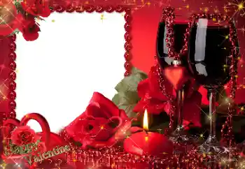 Η επιγραφή στην κορνίζα: Συγχαρητήρια για την ημέρα του Αγ. Βαλεντίνου