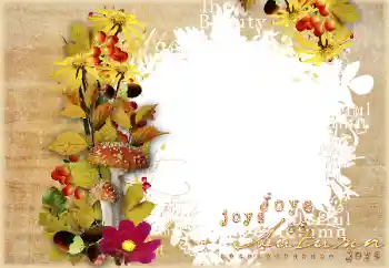 Η επιγραφή στην κορνίζα: Autumn