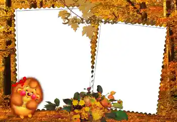 Η επιγραφή στην κορνίζα: Золотая осень